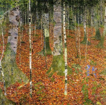Gustave Klimt Painting - Farmhouse with Birch Trees Gustav Klimt